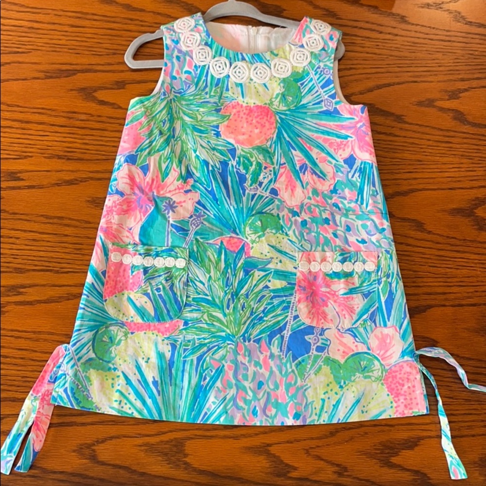 Lilly Multi Swizzle In Classic Shift Dress Size 3
